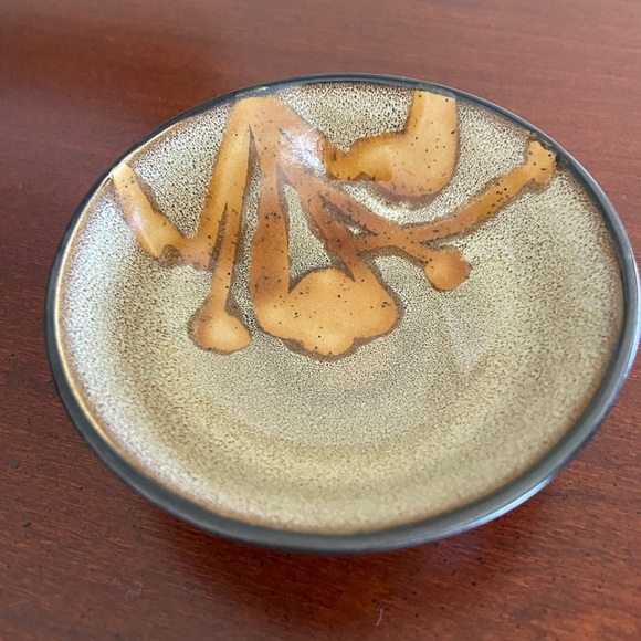 Pier 1 Kioko Hand Painted Stoneware small dish trinket sauce coin ring dish - Picture 2 of 6